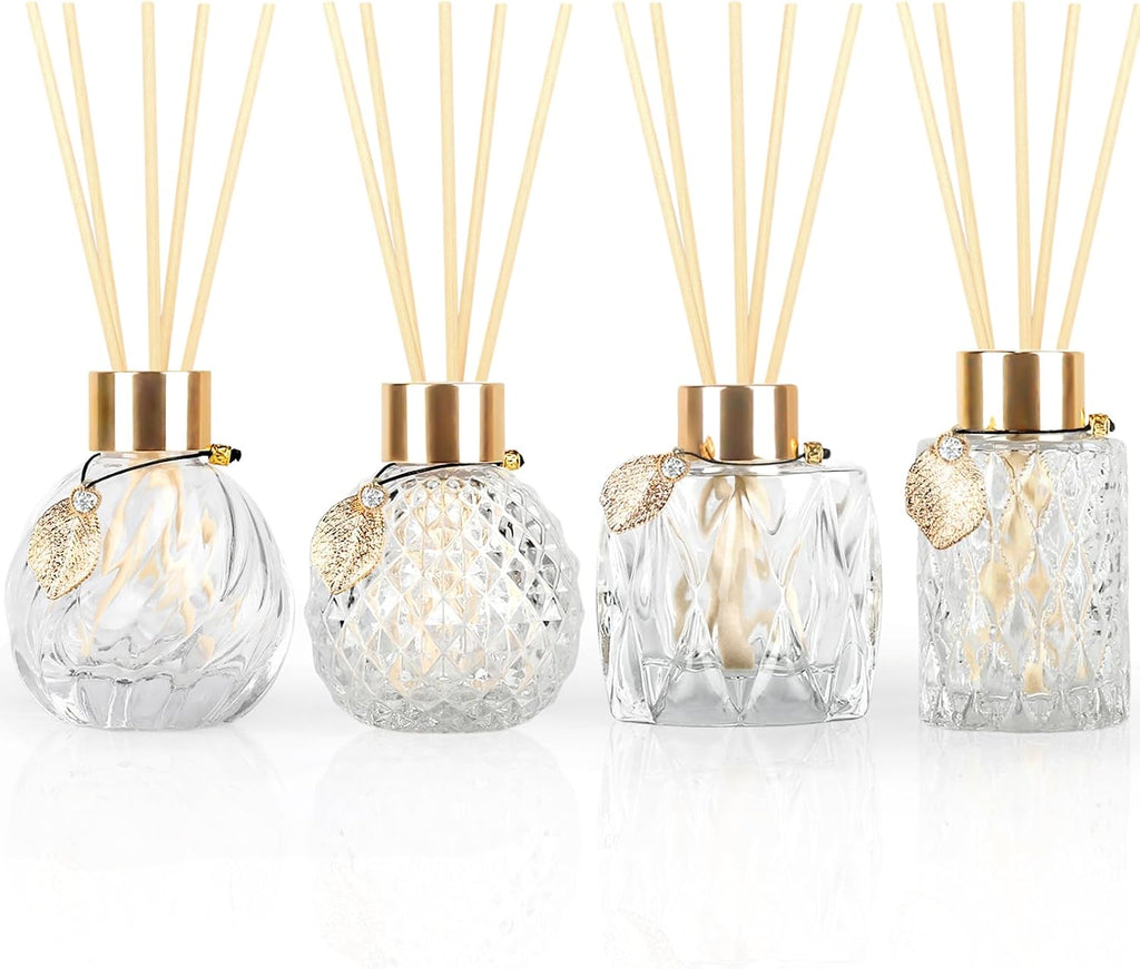 RJ's Naturals Home Reed Diffuser - 1.7oz & 3.4oz, 4 Scents