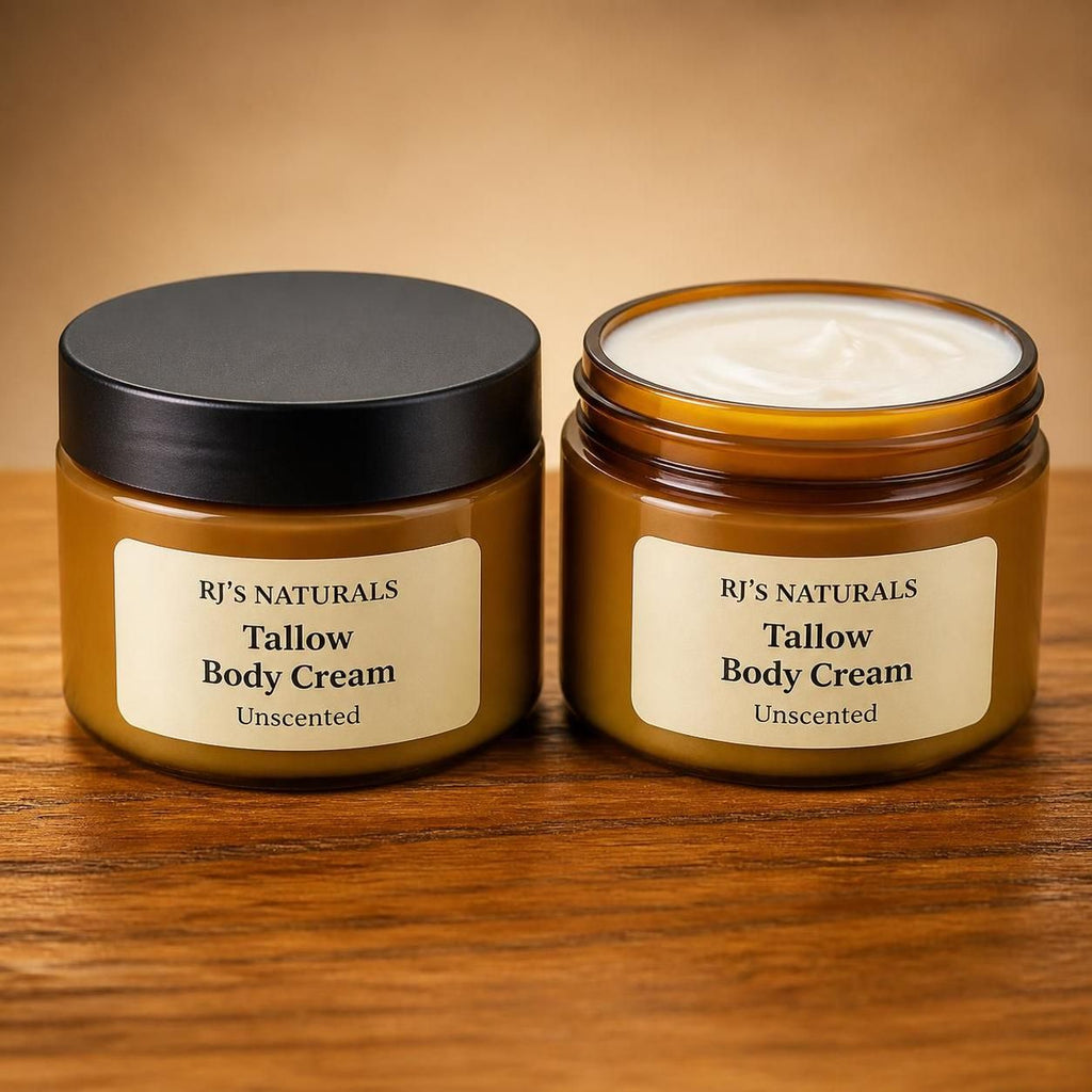 RJ's Naturals Beef Tallow & Colloidal Oatmeal Barrier Cream - 3 Scents