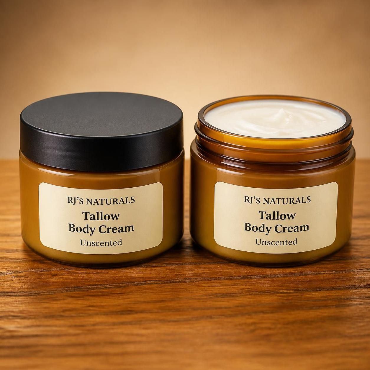 RJ's Naturals Beef Tallow & Colloidal Oatmeal Barrier Cream - 3 Scents