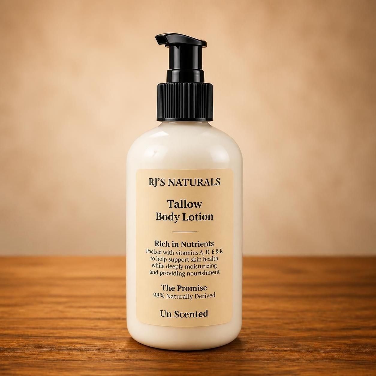 RJ's Naturals Beef Tallow Moisture Barrier Lotion - Lavender, Peppermint & Unscented