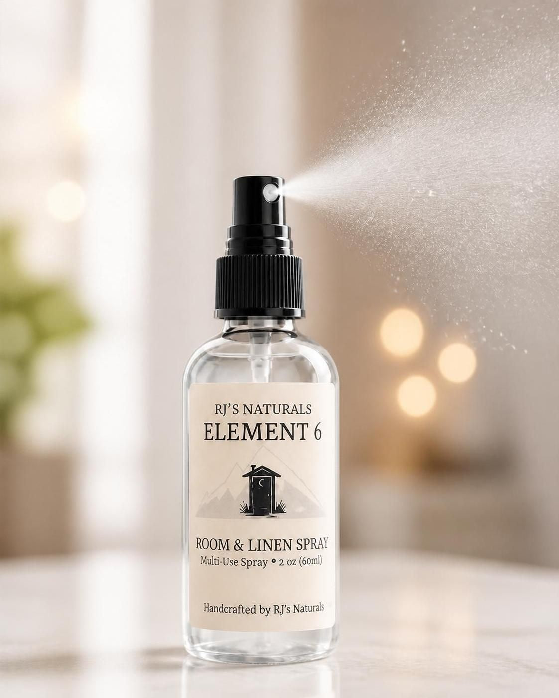 RJ's Naturals Element 6 Room & Linen Spray - 4 Scents