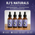 RJ's Naturals Plant-Based Beard Oil - 7 Scents including Tobacco Vanille & Sandalwood