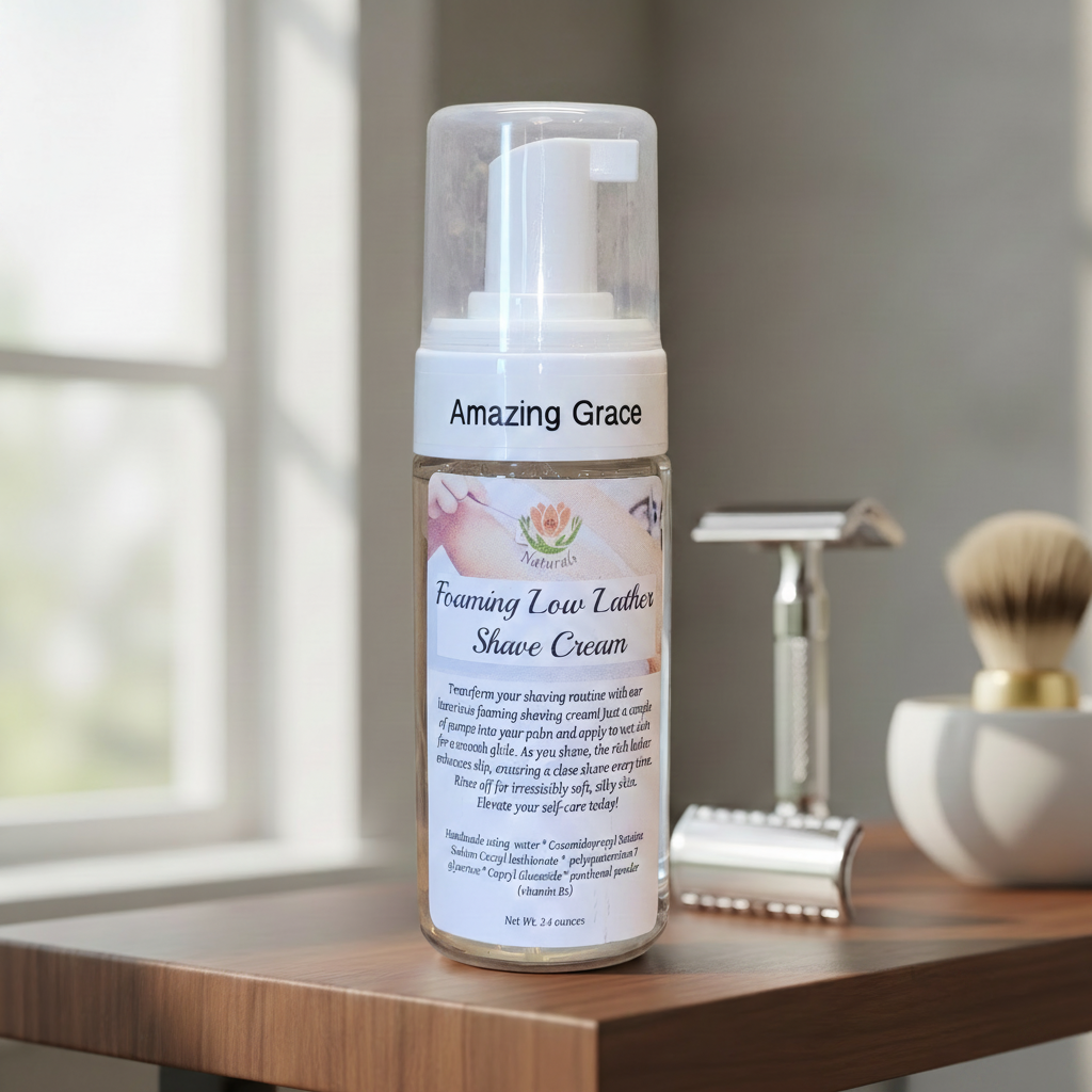 RJ's Naturals Shave Happy Foaming Shave Cream - Tobacco Vanille, Classic Grace & More