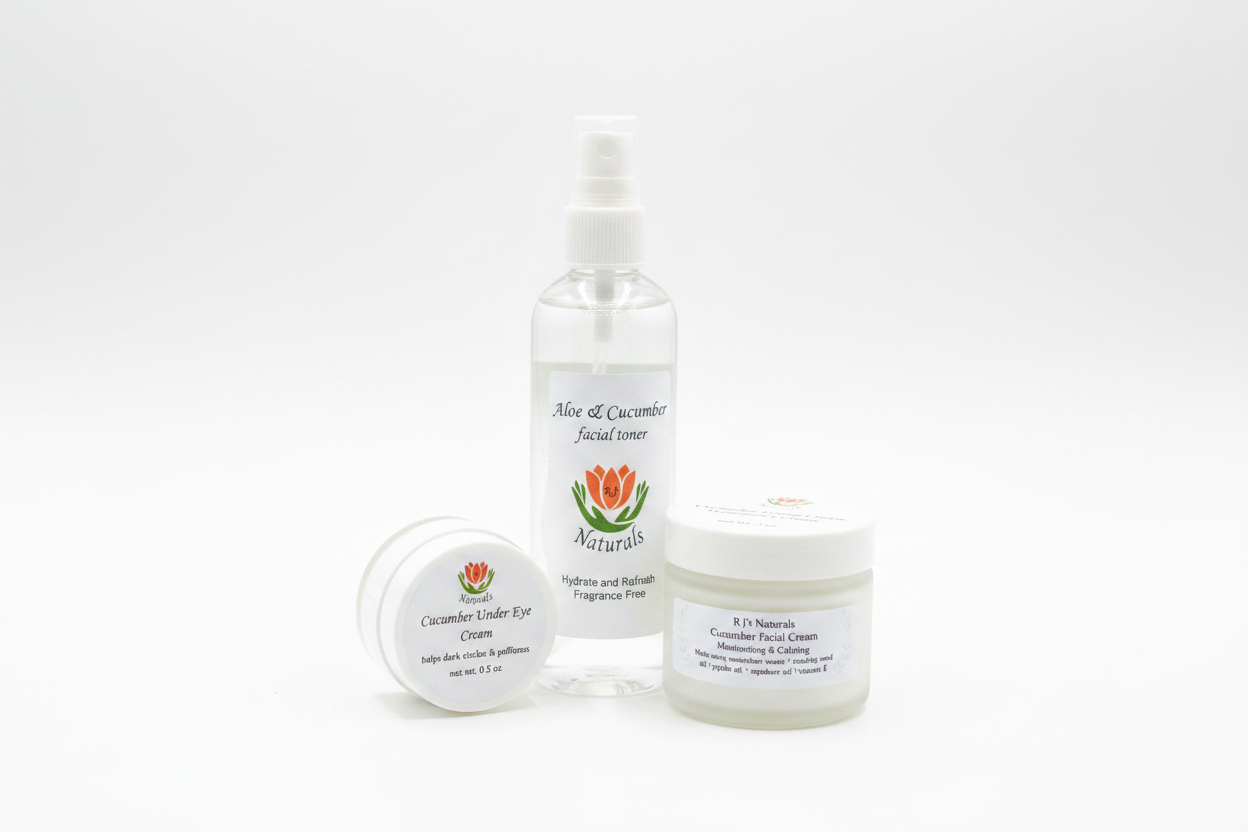 RJ's Naturals Cucumber Daily Facial Skincare Set