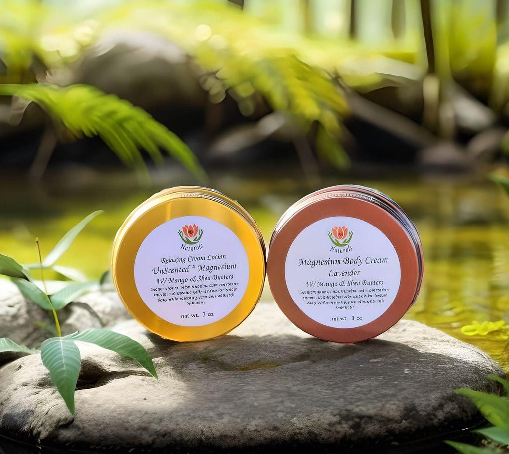 RJ's Naturals Magnesium Body Cream - Lavender, Unscented & Relax and Refresh