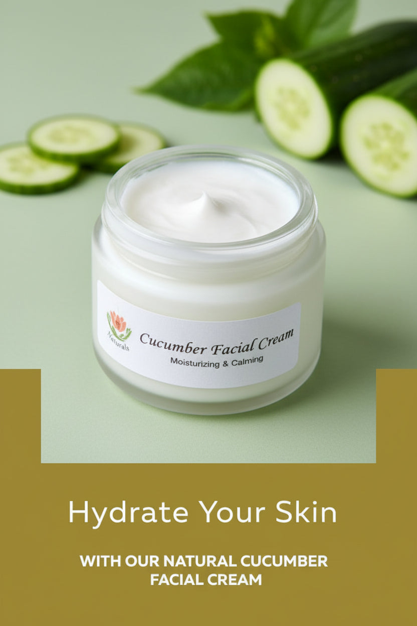 RJ's Naturals Cucumber & Rosehip Deep Hydrating Facial Cream - Botanical