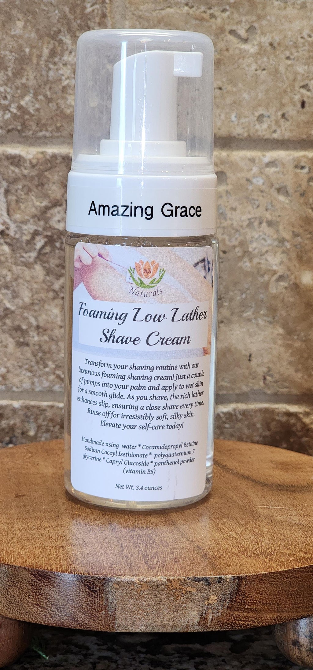 RJ's Naturals Shave Happy Foaming Shave Cream - Tobacco Vanille, Classic Grace & More