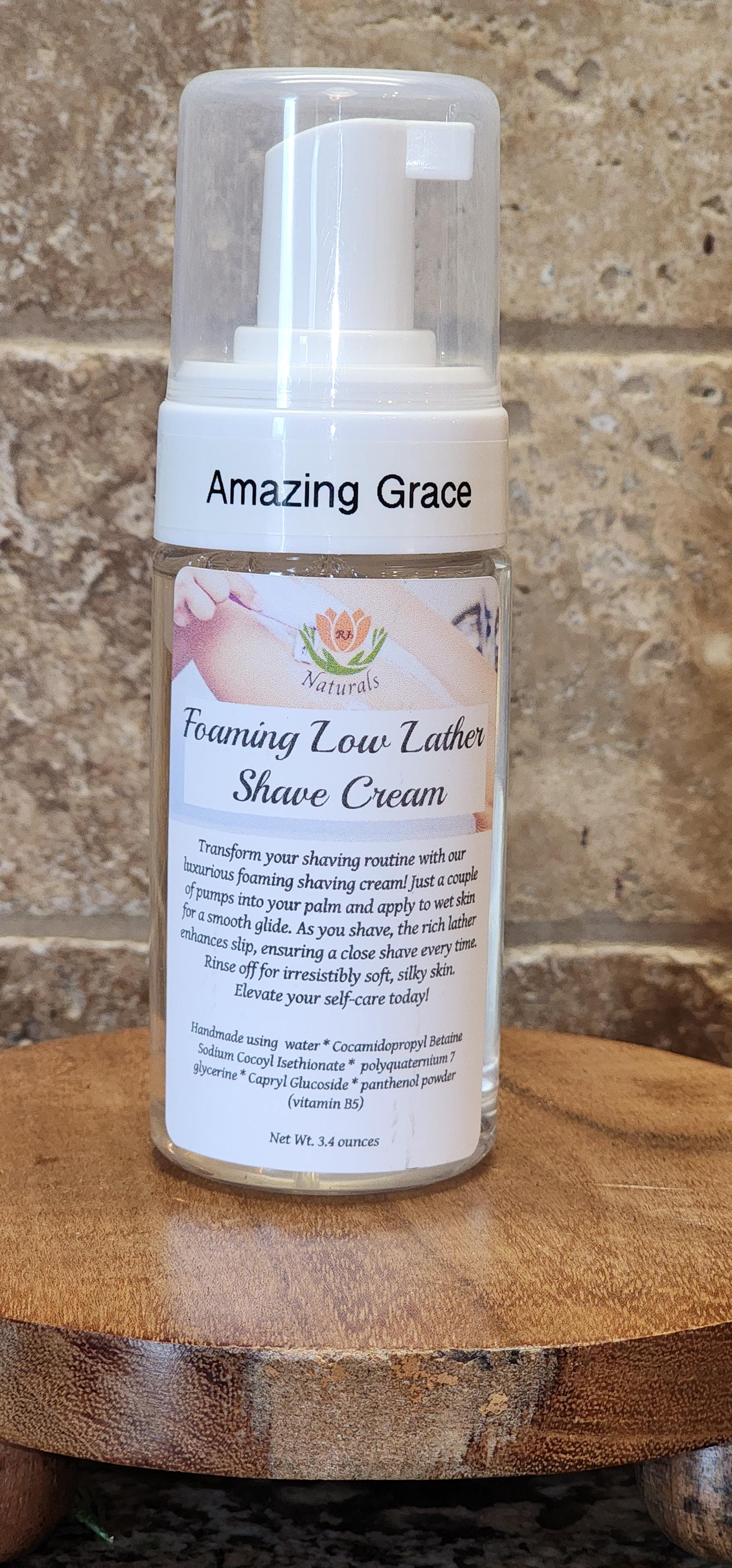 RJ's Naturals Shave Happy Foaming Shave Cream - Tobacco Vanille, Classic Grace & More