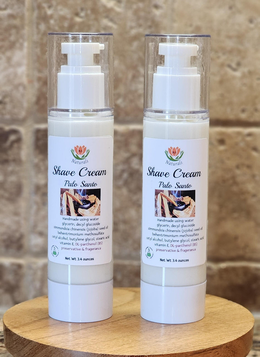 RJ's Naturals Element 6 Botanical Shave Cream - Tobacco Vanille, Santo Palo & More