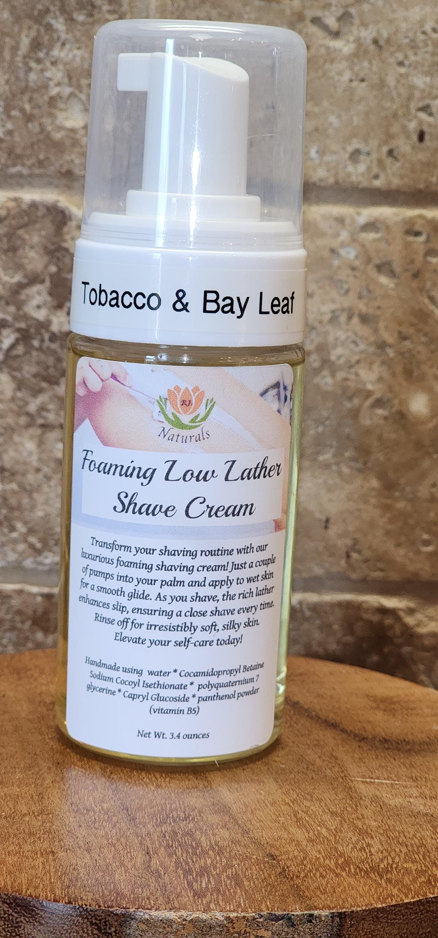 RJ's Naturals Shave Happy Foaming Shave Cream - Tobacco Vanille, Classic Grace & More