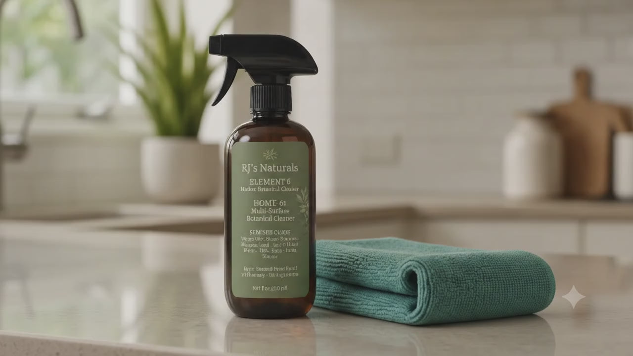 RJ's Naturals Element 6 Home Ritual Starter Kit - Natural Cleaning Bundle