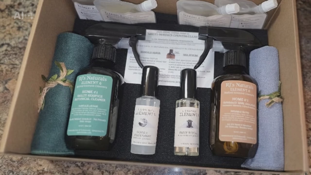 RJ's Naturals Element 6 Home Ritual Starter Kit - Natural Cleaning Bundle